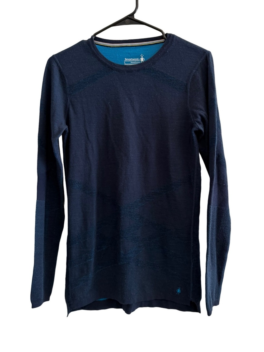 SMARTWOOL Intraknit Merino 200 Base Layer Long Sleeve Shirt Blue Size Large